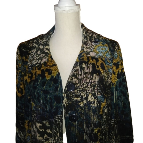 Kim Rogers Petite Multi-Color Animal Print Jacket - Picture 2 of 11